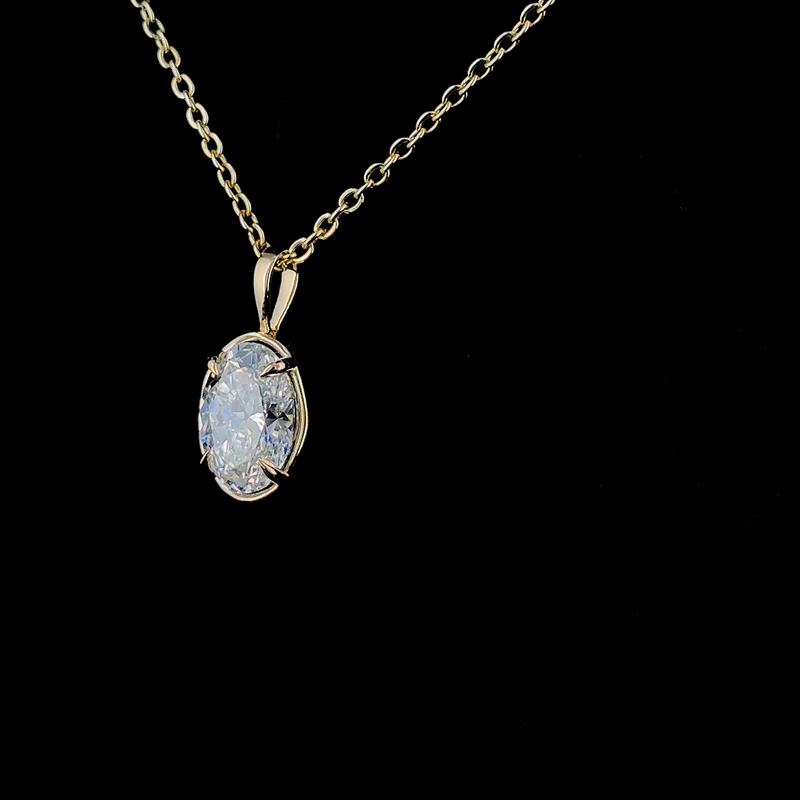 14k Yellow Gold Diamonds Pendant 1 Carat