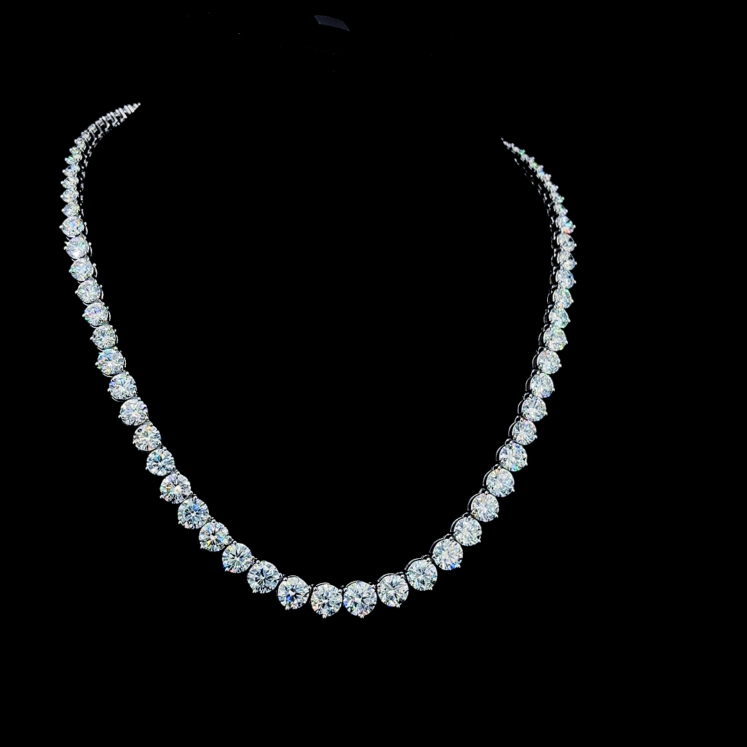 14k White Gold Diamonds Pendant 38 Carat