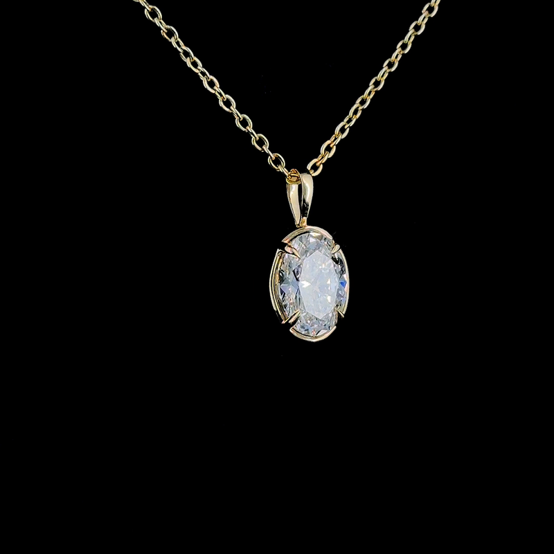 14k Yellow Gold Diamonds Pendant 1 Carat